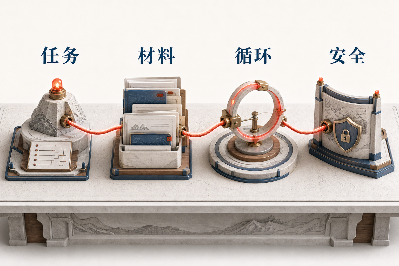 AIOps 概念图：自动排查链路的四个问题