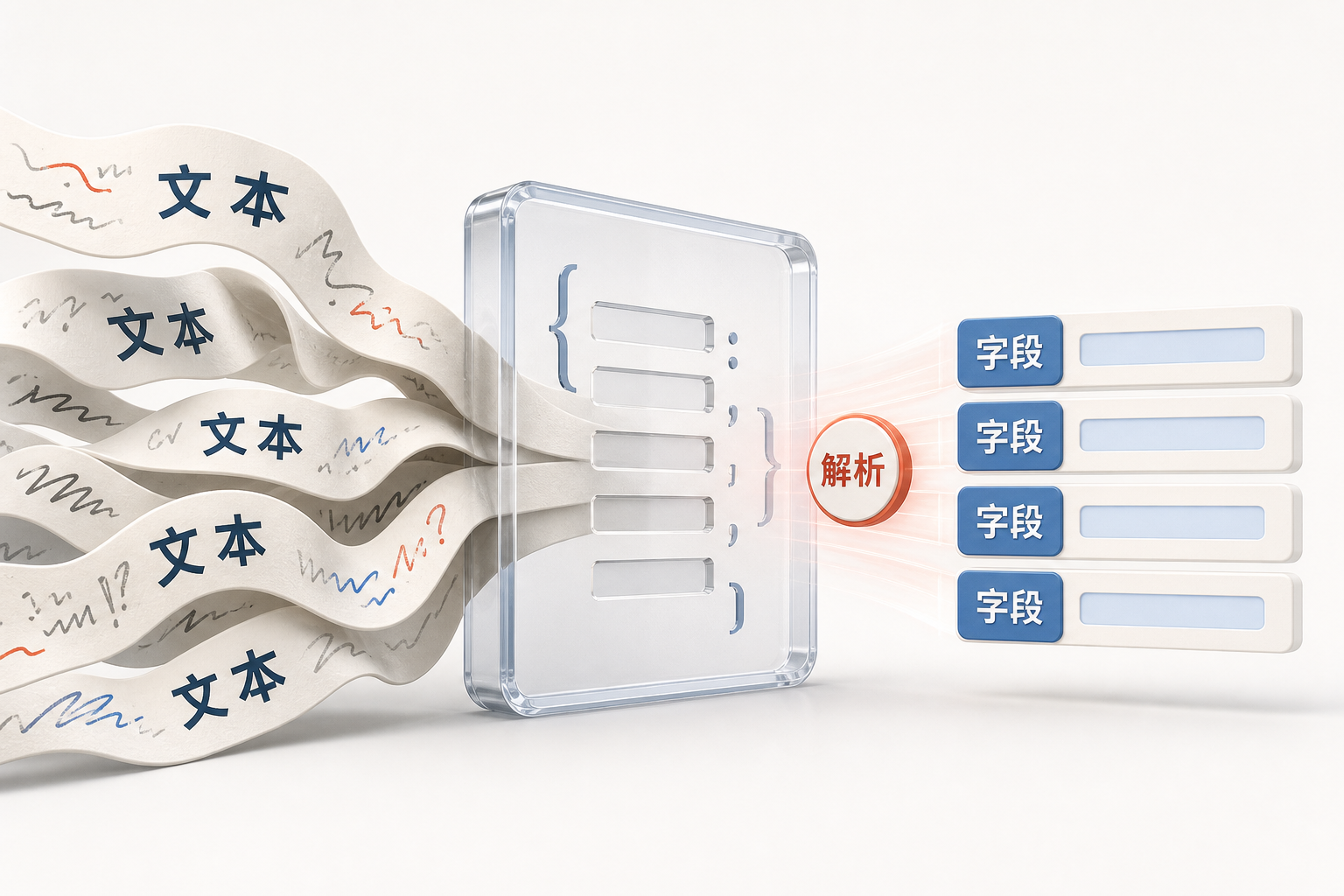 AIOps 概念图：自由文本变 JSON
