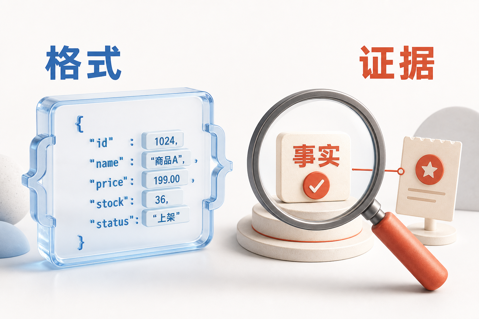 AIOps 概念图：格式约束不等于事实正确